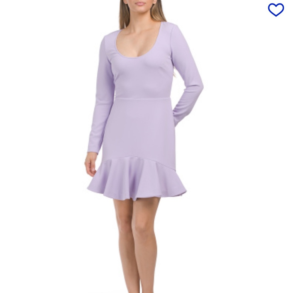 Trina Turk Lavender Long Sleeve Dress